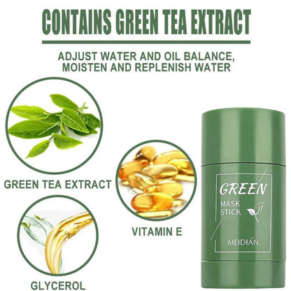 ORIGINAL Green Tea Mask Stick Facial Cleansing Oil Acne Deep Clean Pore