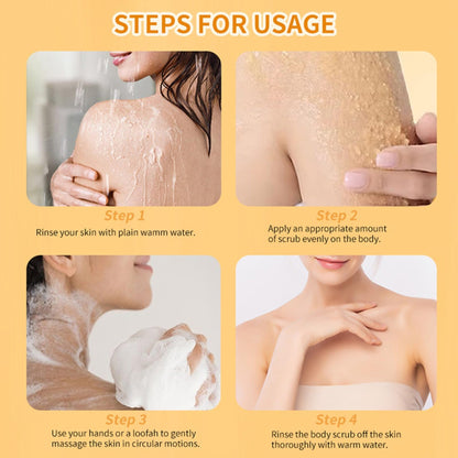 Turmeric Body Scrub, Vitamin C Glow Exfoliator, 280 g