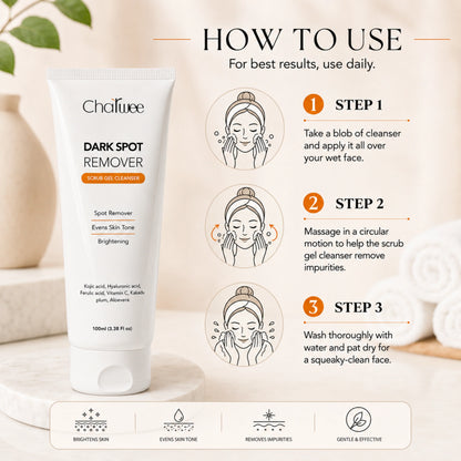 Charwee Dark Spot Remover Scrub Gel Cleanser