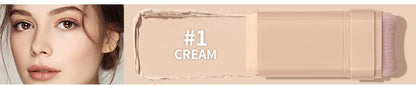 Skin Tint Foundation Stick with Brush Multi Use Matte Waterproof