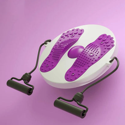 Yoga Twister Plate Twist Board with Resistance Rope Slimming Legs Fitness Equipmen Waist Wriggle Plate Balance Foot Massager