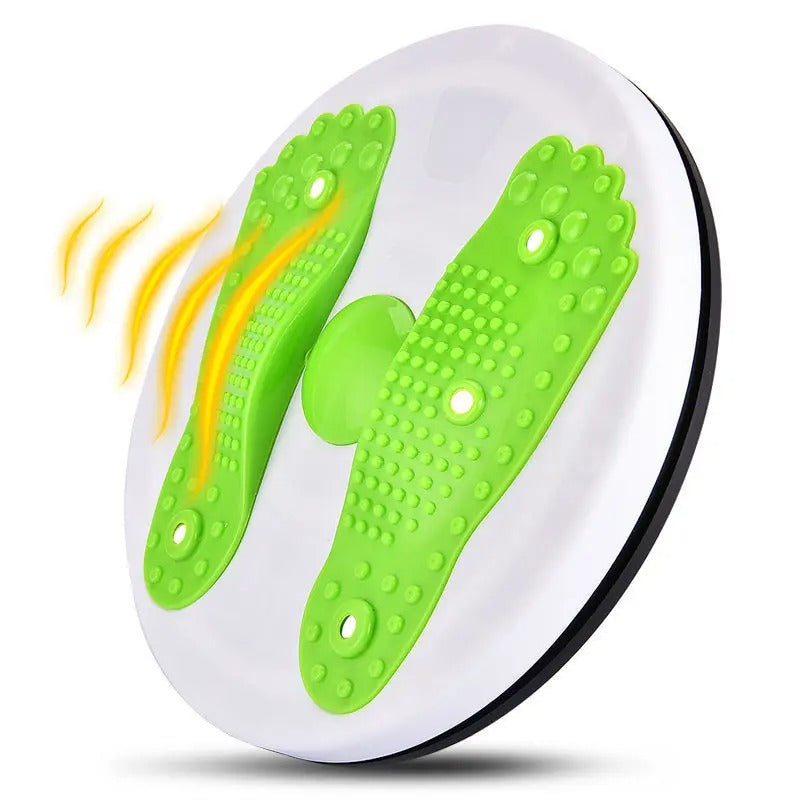 Yoga Twister Plate Twist Board with Resistance Rope Slimming Legs Fitness Equipmen Waist Wriggle Plate Balance Foot Massager