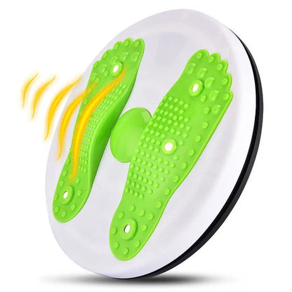 Yoga Twister Plate Twist Board with Resistance Rope Slimming Legs Fitness Equipmen Waist Wriggle Plate Balance Foot Massager