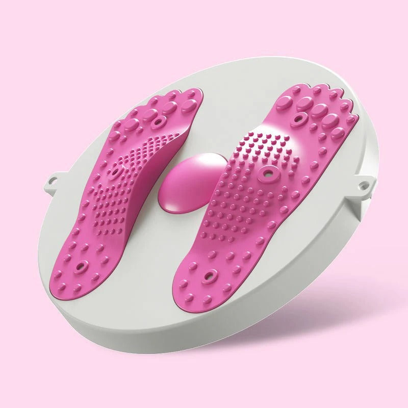 Yoga Twister Plate Twist Board with Resistance Rope Slimming Legs Fitness Equipmen Waist Wriggle Plate Balance Foot Massager
