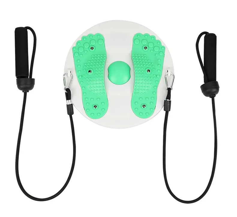 Yoga Twister Plate Twist Board with Resistance Rope Slimming Legs Fitness Equipmen Waist Wriggle Plate Balance Foot Massager