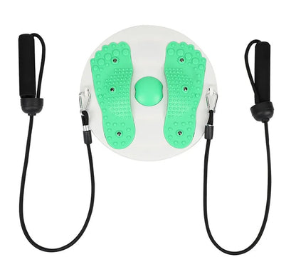 Yoga Twister Plate Twist Board with Resistance Rope Slimming Legs Fitness Equipmen Waist Wriggle Plate Balance Foot Massager