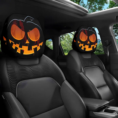 Ghost Car Headrest Cover