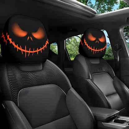 Ghost Car Headrest Cover